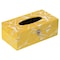 Vintiquewise Rectangular Velvet Modern Paper Facial Tissue Box Holder, Yellow QI003978_RC_YL - alternate 2